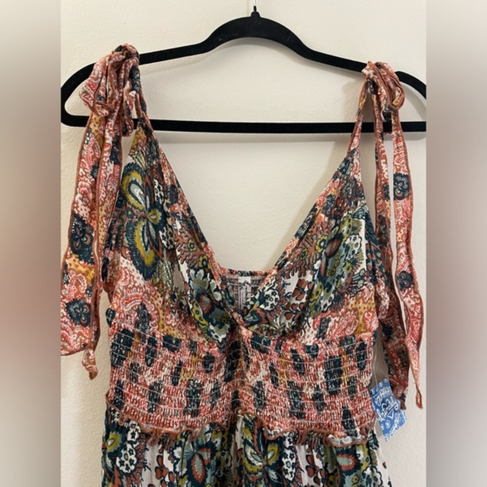 NWT Free People Intimately Let’s Smock About It Boho Maxi Dress - L - Picture 4 of 16